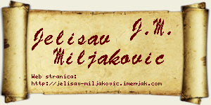 Jelisav Miljaković vizit kartica